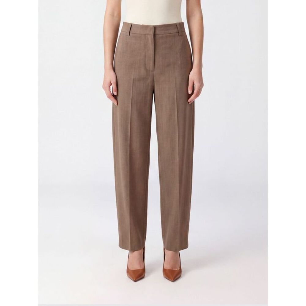 Liu Jo Women Mid-Rise Pleated Wide-Leg Trousers Liu Jo In Viscose Blend